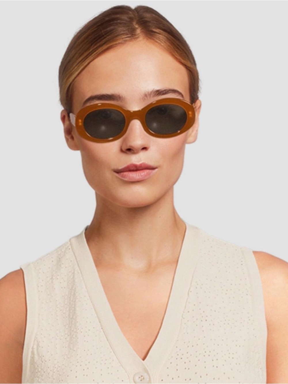 Celine Retro Oval Women’s Sunglasses in coco brown